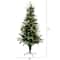 6ft. Fiber Optic Warm White LED Lights Artificial Christmas Tree